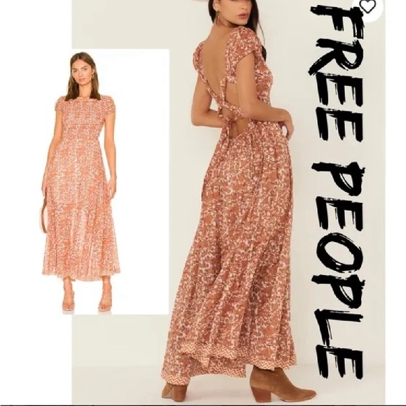 Dresses & Skirts - Free People Womens Tea Combo Ultraviolet Maxi Dress Size S
